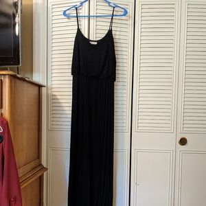 Black maxi dress